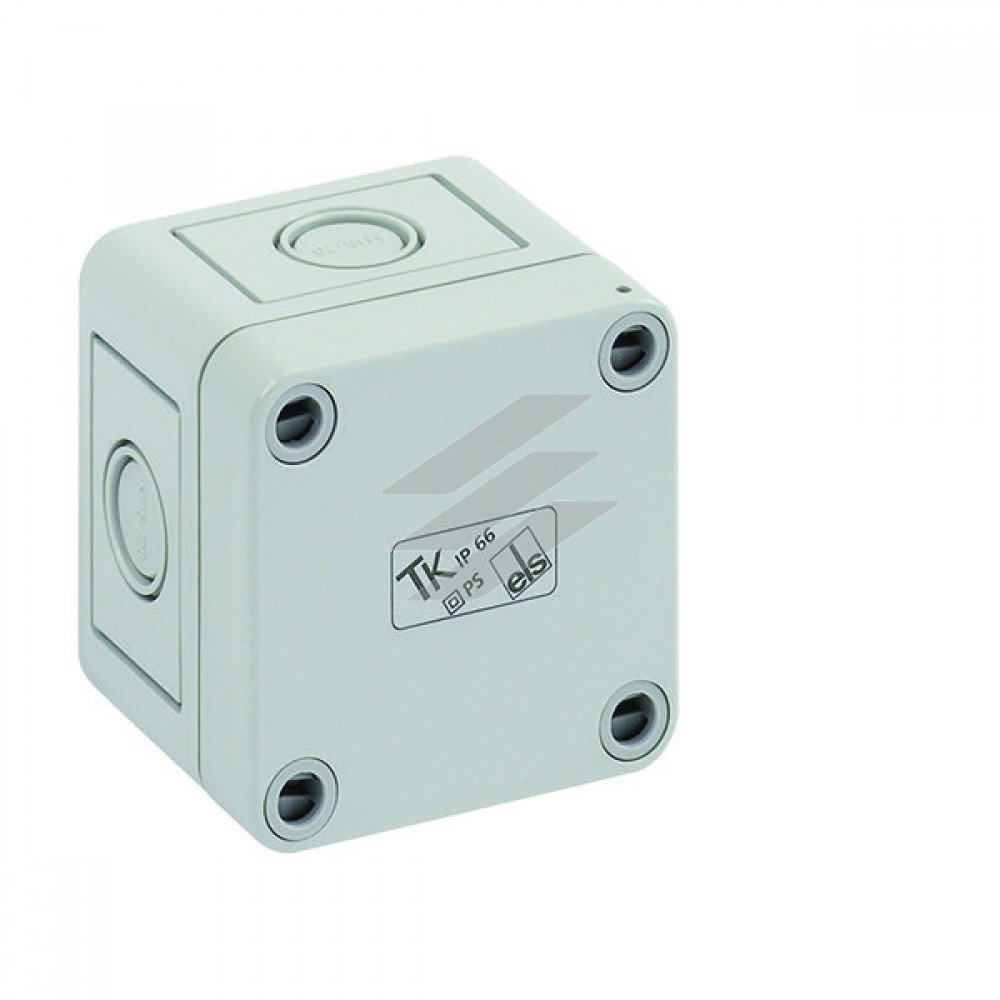 TK-коробка PS 77-6м, (65х65х57мм), полістирол, метричні вводи-4 місця під M16/20, IP66, Spelsberg